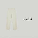 Daydream Cream texture Yuppie stand cut banana pants