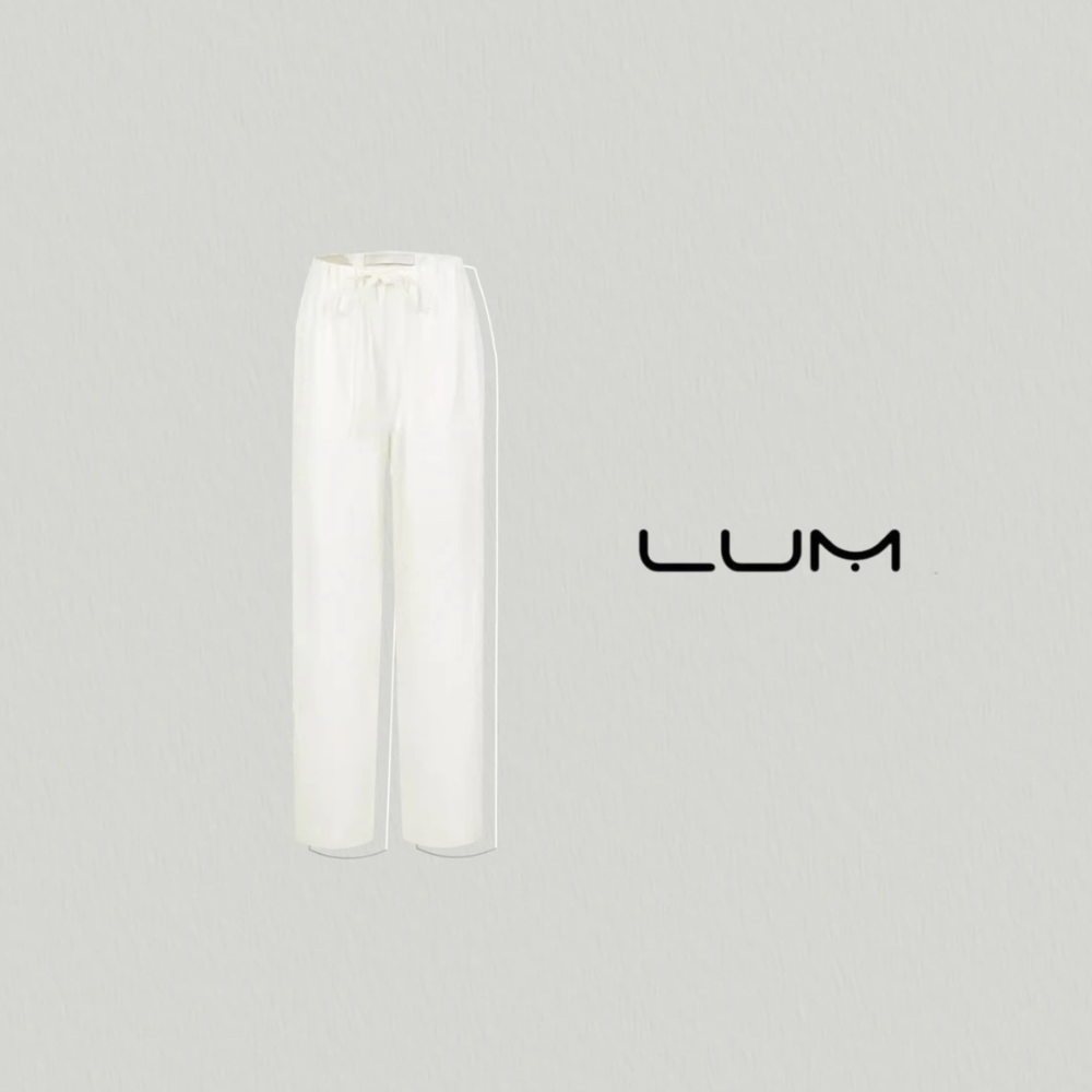 Breathable linen cropped pants