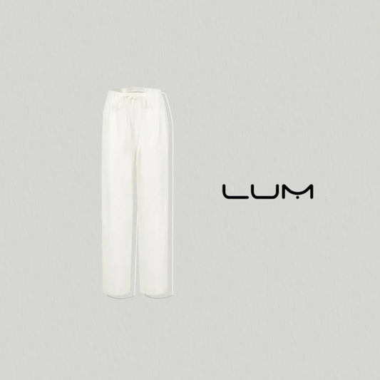 Breathable linen cropped pants