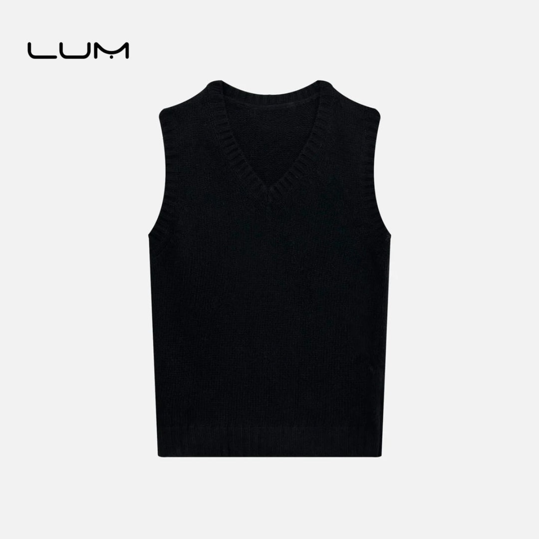 Cashmere V-Neck Pullover Vest