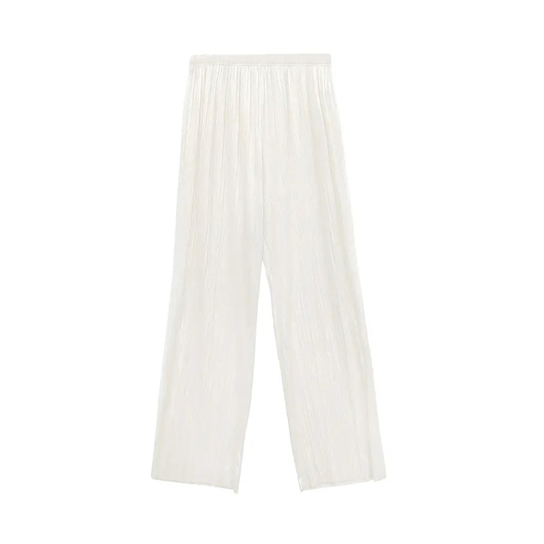 Drapey Slimming Straight-Leg Effortless Pants