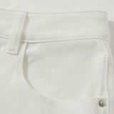 Figure-Flattering Tapered White Jeans