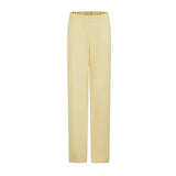 Imported Triacetate Tailored Soft Straight-Leg Pants