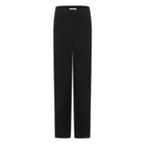 Imported Triacetate Tailored Soft Straight-Leg Pants